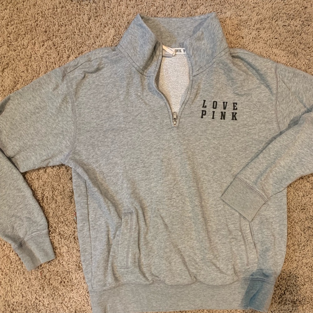 PINK Victoria Secret Gray pullover
